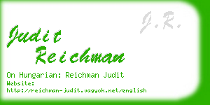 judit reichman business card